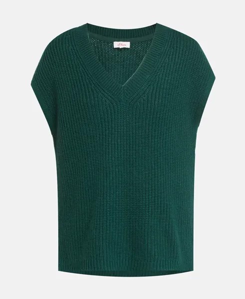 Пуловер без рукавов S.Oliver, лаймовый
