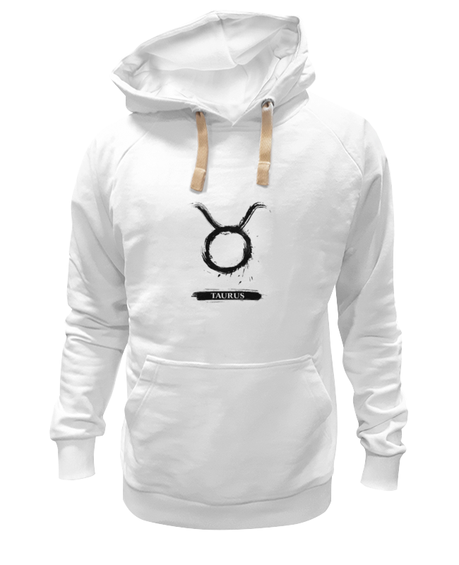 Худи Printio Знак зодиака телец белое 2XL