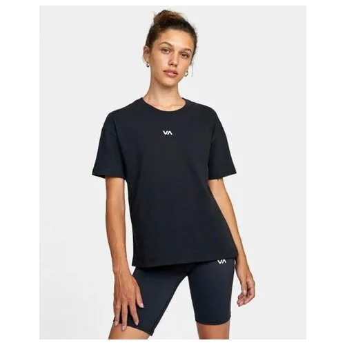 Женская Футболка RVCA Va Essential, Цвет черный, Размер S