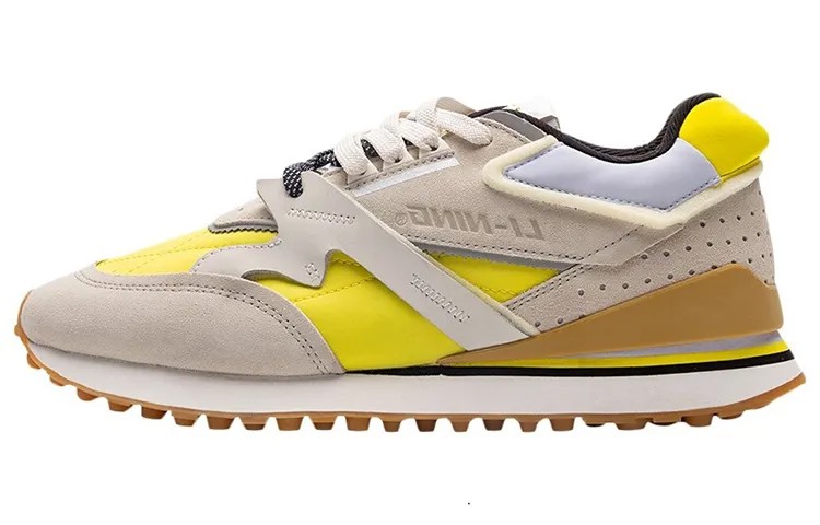 LiNing 001 Lifestyle Shoes Men Low-top Gray/Yellow