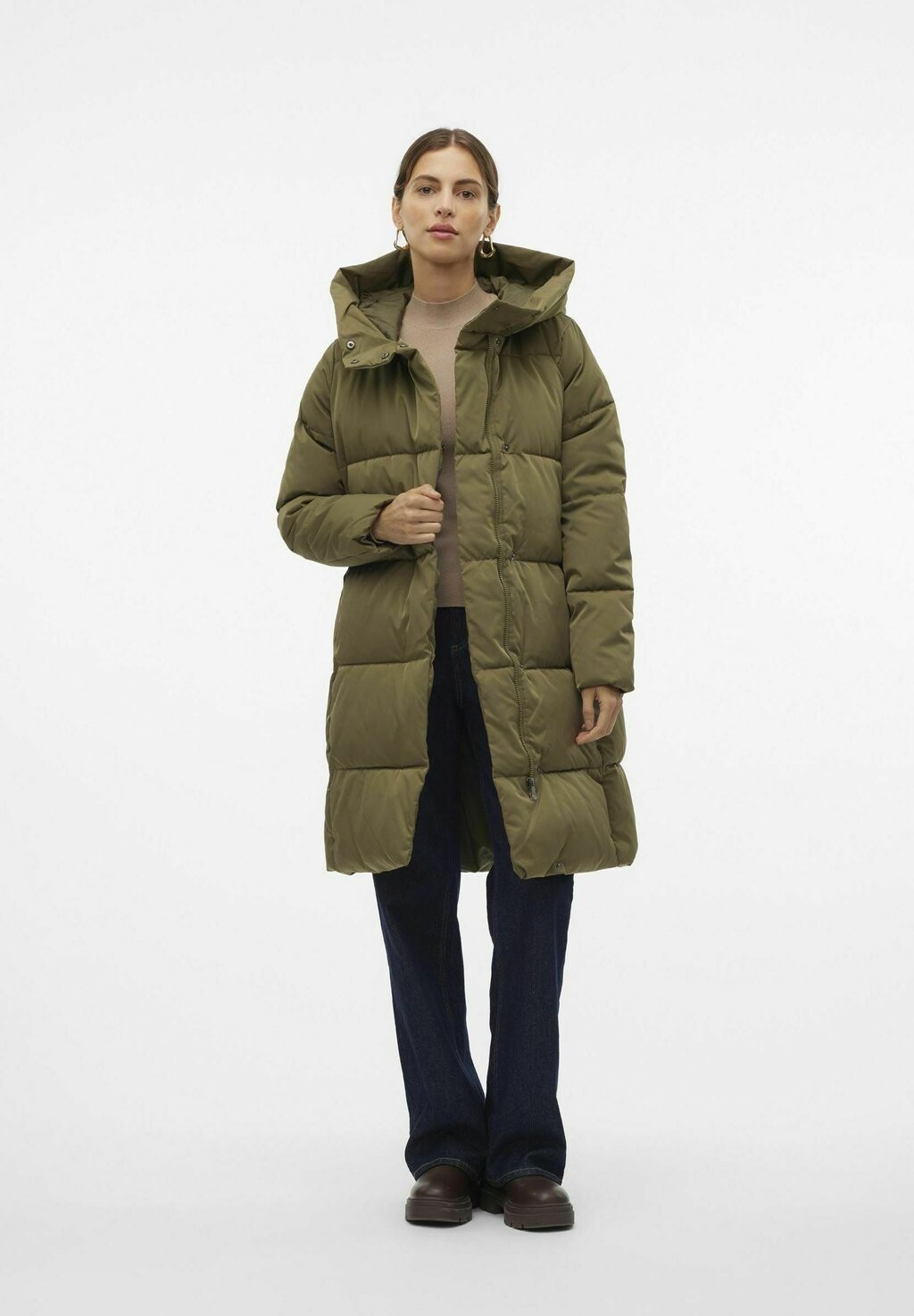 Зимнее пальто STELLA LCS Vero Moda, зеленый