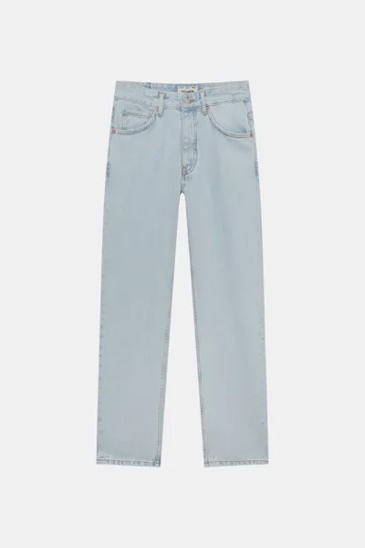 Джинсы мужские Pull&Bear PUL567006750 голубые 36 EU. Доставка из-за рубежа.