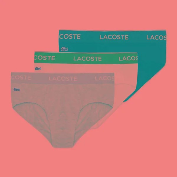 Комплект мужских трусов Lacoste Underwear 3-Pack Casual