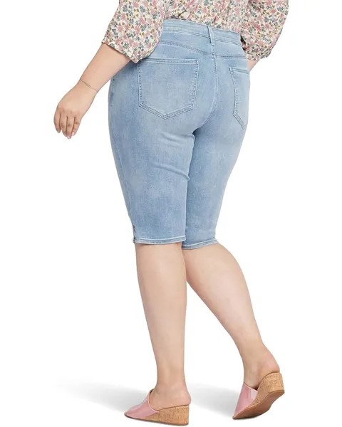 Шорты NYDJ Plus Size Bike Capris Riveted Sideseam Slits in Afterglow, цвет Afterglow