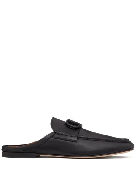 Valentino Garavani слиперы с логотипом VLogo Signature, черный