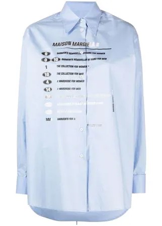 MM6 Maison Margiela рубашка с длинными рукавами и принтом