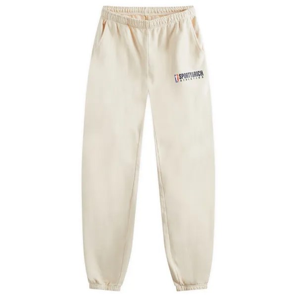 Спортивные брюки Sporty & Rich Team Logo Sweats, цвет Cream & Navy