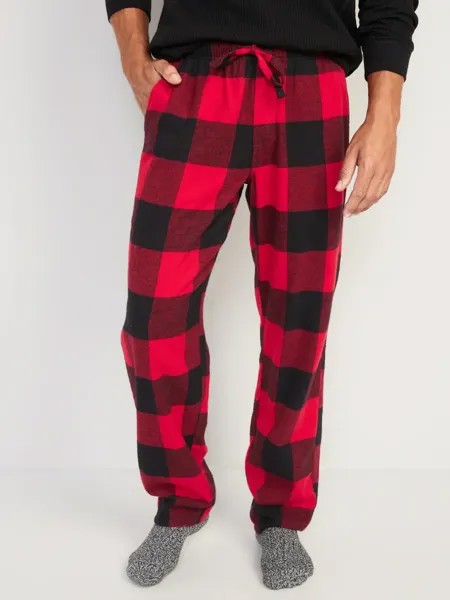 NWT Old Navy Red Buffalo Plaid Фланелевые пижамные штаны для сна Мужские SML XL XXL