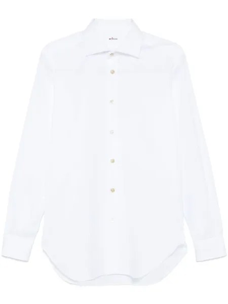Kiton хлопковая рубашка, белый