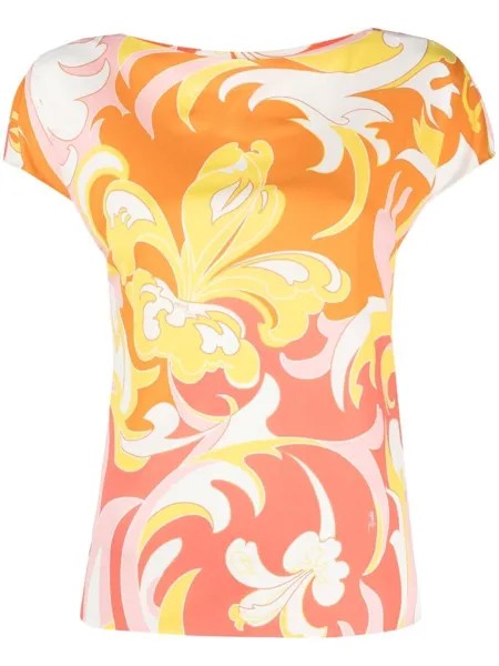 Emilio Pucci футболка с узором Lily