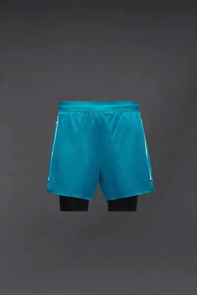 Тренировочные шорты 2-в-1 Zara, голубоватый