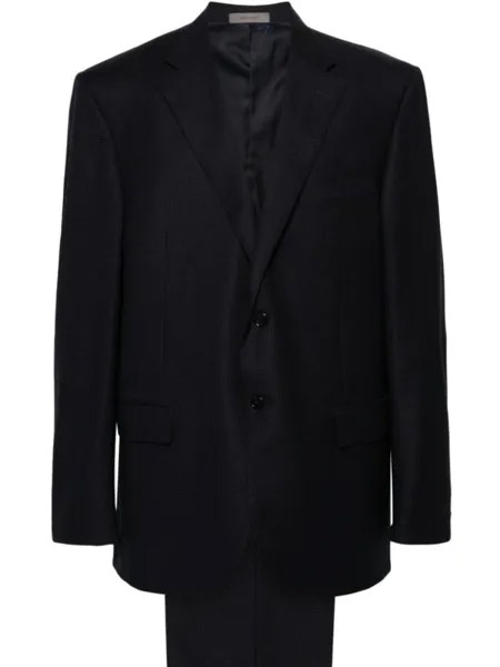 Костюм однобортный из натуральной шерсти Corneliani, синий