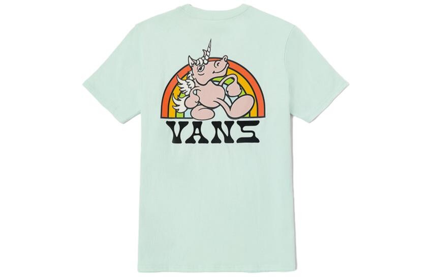 Футболка Rainbow Unicorn женская светло-зеленая Vans