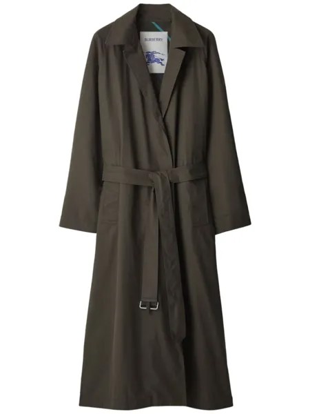 Burberry тренч в клетку, зеленый