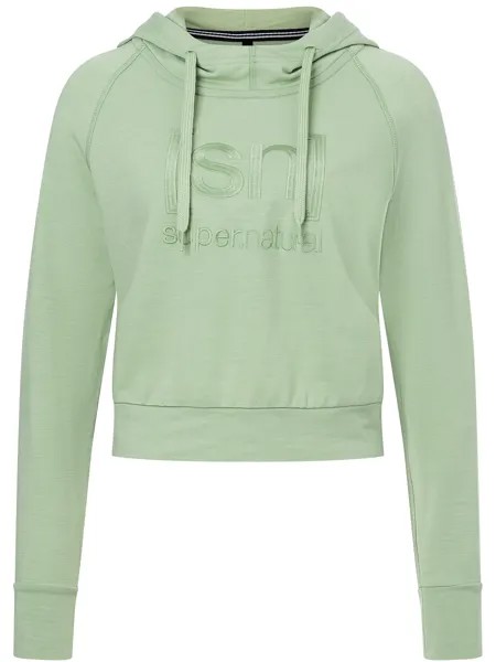 Толстовка super.natural Merino Hoodie, светло-зеленый