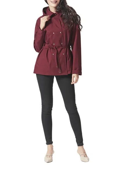Тренч женский D`imma fashion studio Клара бордовый 36 EU