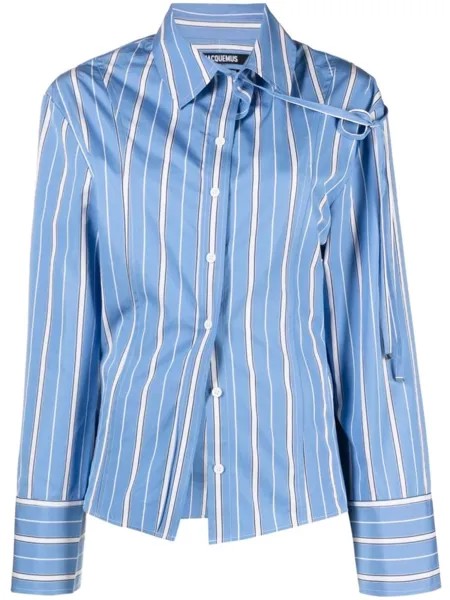 Jacquemus рубашка La Chemise Ruban, синий