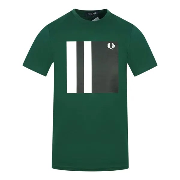 M8536 426 футболка с рисунком и кружевом Fred Perry, зеленый