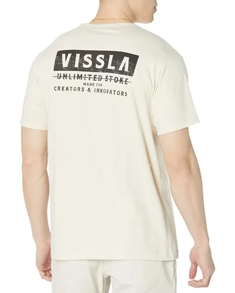 Футболка VISSLA Blockhead Organic Short Sleeve Tee, цвет Bone
