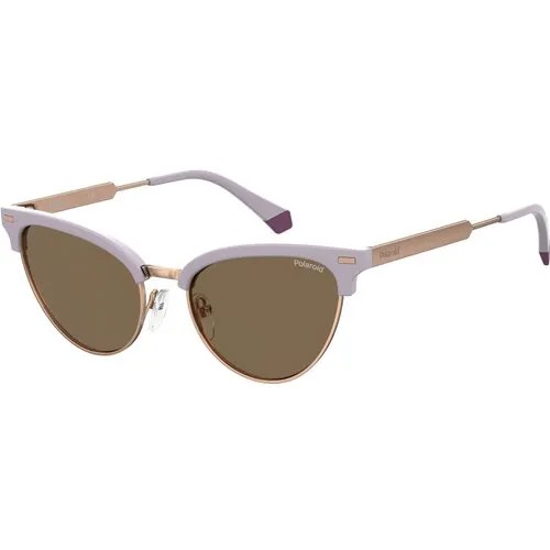Солнцезащитные очки Polaroid, фиолетовый, бежевый