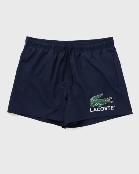 Плавки Lacoste Croc Print Swim Trunks, цвет navy blue