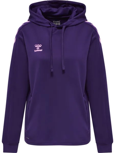 Толстовка Hummel Hoodie Hmlcore Xk Poly Sweat Hoodie Woman, цвет ACAI