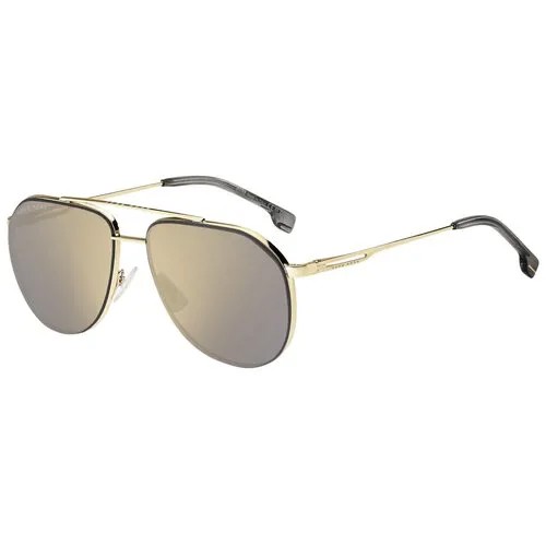 Солнцезащитные очки BOSS, авиаторы, для мужчин, золотой