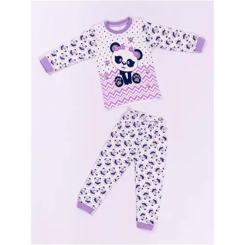 Пижама  Miniland, размер 80, фиолетовый