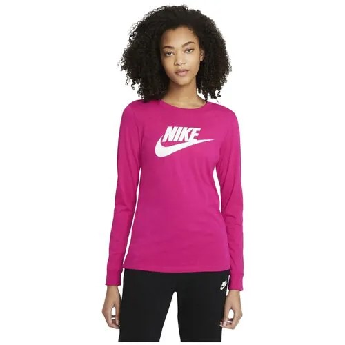 Лонгслив NIKE, размер M, розовый