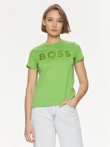 Футболка стандартного кроя Boss, зеленый