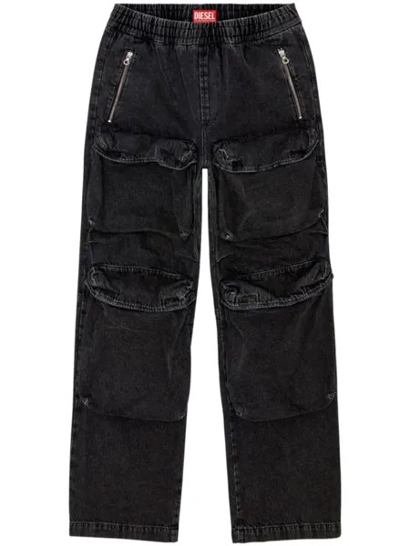 Diesel джинсы D-Beartson прямого кроя, черный
