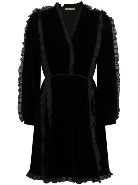 Платье мини с оборками Ulla Johnson, черный