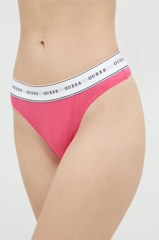 Шлепки Guess, розовый