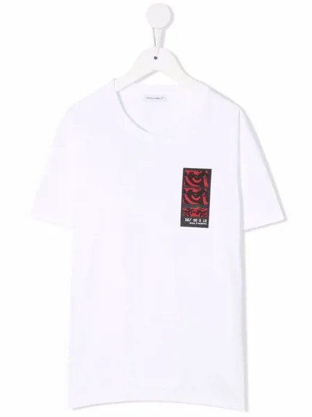 Dolce & Gabbana Kids футболка с графичным принтом