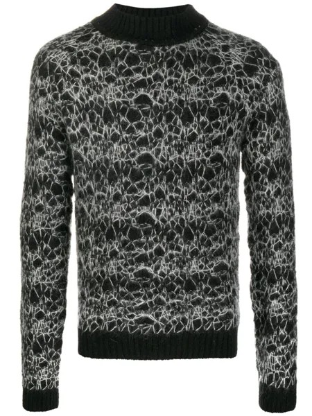 Saint Laurent джемпер с высоким воротником, черный