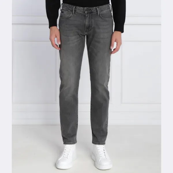 Джинсы узкого кроя j06 Emporio Armani, черный