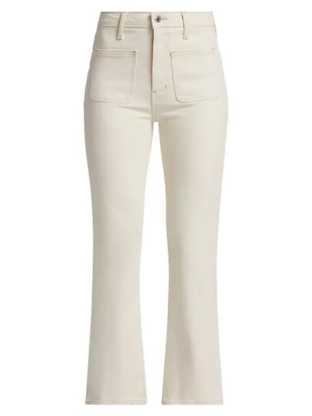 Укороченные брюки-клеш Crosby Derek Lam 10 Crosby, цвет natural