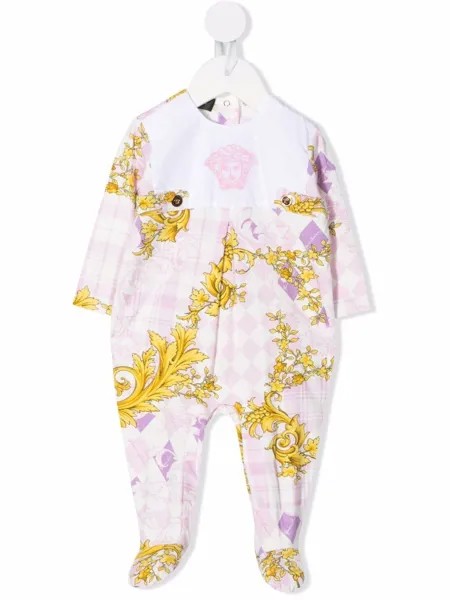 Versace Kids комбинезон с вышивкой Medusa