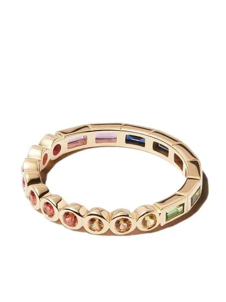 Yvonne Léon кольцо Alliance Riviere из желтого золота с камнями