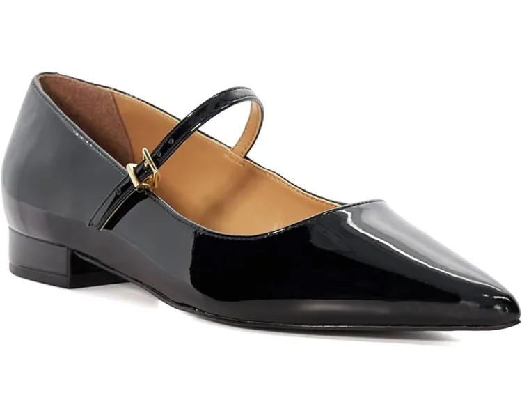 Туфли на плоской подошве Dune London Hastas, цвет Black Patent