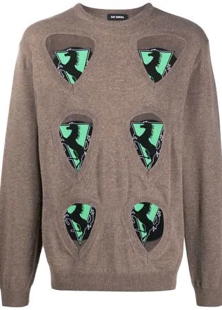 Raf Simons джемпер с нашивками