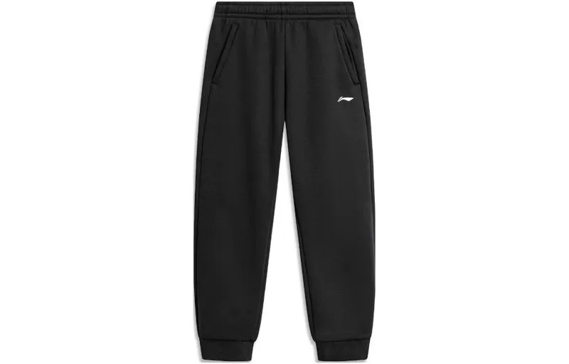 Трикотажные спортивные штаны унисекс черные Lining, черный