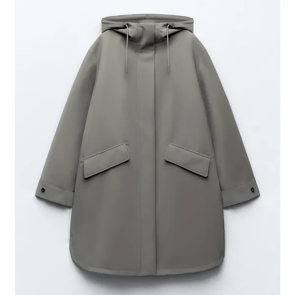 Парка Zara Water And Wind Protection Rubberised, хаки