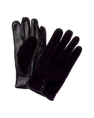 Мужские кожаные и замшевые перчатки Bruno Magli Touch на кашемировой подкладке