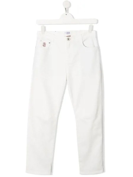 Brunello Cucinelli Kids джинсы прямого кроя