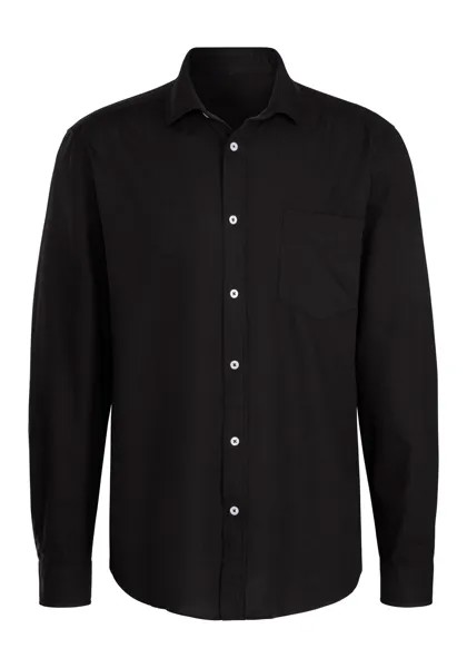 Деловая рубашка стандартного кроя H.I.S, черный