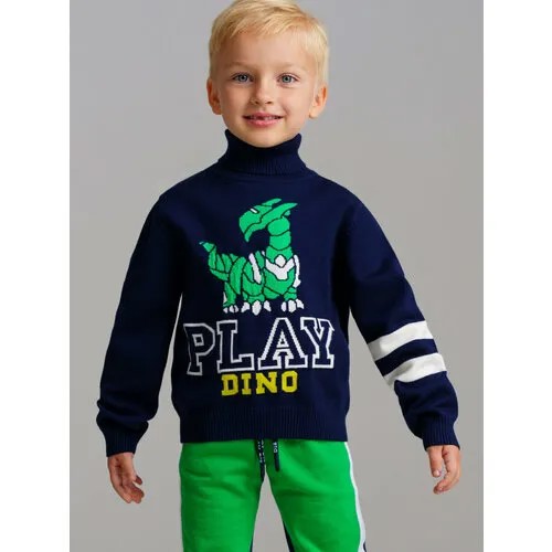 Свитер playToday, размер 110, темно-синий