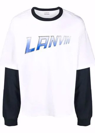 LANVIN футболка с длинными рукавами и логотипом