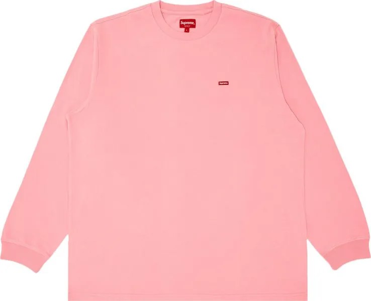 Лонгслив Supreme Small Box Long-Sleeve Tee 'Pink', розовый