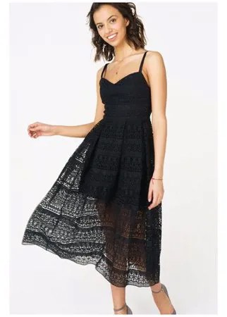 Платье-сарафан двухслойное T-Skirt SS17-28-0447-FS Черный 42